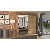 Home affaire Schwebetürenschrank Sierra Kleiderschrank mit Spiegel Wäscheschrank Garderobe Topseller INKLUSIVE Inneneinteilung, FSC®-Zertifiziert, OTTOs Choice