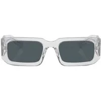 PRADA Sonnenbrille Prada PR 06YS Sonnenbrille Herren Acetat Grau Transparent Rechteckig