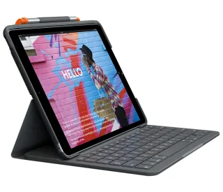 Logitech Slim Folio | 920-009474 | KeyboardDock für Apple iPad 10.2" - schwarz