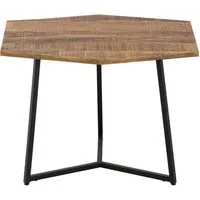 Amagohome Couchtisch Beistelltisch Couchtisch Inka 6-eckig Wohnzimmer Tisch 56 x 48 cm Man