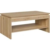 FORTE Couchtisch Couchtisch, Ablage, Stauraum, als Esstisch nutzbar, höhenverstellbar, B/H/T 100/45,7/56 cm