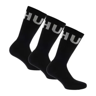 Hugo - "Iconic" Socken für Herren/Damen Unisex (3er-Pack) (Schwarz)