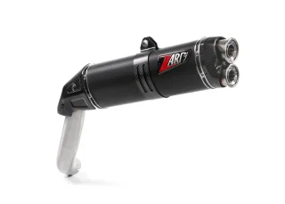 Sport Auspuff ZARD BLACK m. Carbonendkappe Moto Guzzi V85 TT Bj.2025-2026 EURO5+ / eintragungsfrei