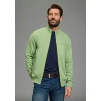 Man's World Sweatjacke Stehkragen und dezentem Logodruck