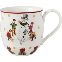 Villeroy & Boch Becher Toy's Fantasy Henkelbecher Schneemann 0,45l, Premium Porcelain
