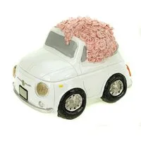 Udo Schmidt Bremen...das Original Spardose Spardose Hochzeitauto mit Rosen 14 cm Polyresin Sparschwein Hochzeit
