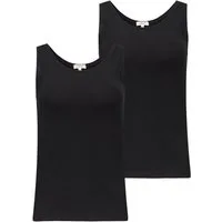 s.Oliver T-Shirt Basic-Top (2-tlg., Set) runder Ausschnitt, breite Träger, Slim Fit, im 2er Pack