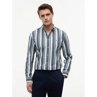 Tommy Hilfiger Langarmhemd POPLIN MULTI STPE SHIRT Regular Fit