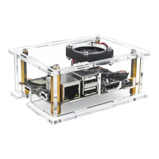 Kickpi K2B Motherboard Shell k2b Acrylic Protective Shell K2B Allwinner H618 Development Board Transparent Box Compatibl