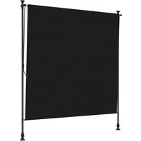 vidaXL Markise Outdoor Rollo Schwarz 150 x 270 cm (1-St)
