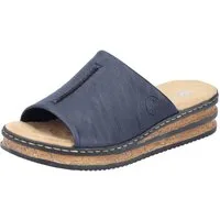Rieker Pantolette Keilabsatz, Sommerschuh, modische Keilsohle