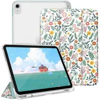 Fintie Tablet-Hülle für iPad 11 Generation 11‘’ 2025 (A16), iPad 10 Generation 10.9'' 2022, ultradünn, mit Stifthalter, transparenter Rückseite, Auto Schlaf/Wach