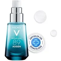 Vichy Anti-Aging-Augencreme Minéral 89 Augenpflege Hyaluron-Boost – 15 ml, Mit Hyaluronsäure & Koffein, polstert die Augenpartie auf und mildert Augenringe
