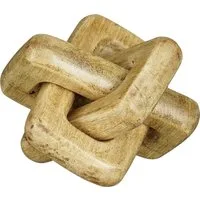 Mica Decorations Dekofigur Mica Deko Figur Knoten 13 x 13 x 13 cm braun