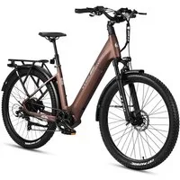 TTGO E-Bike Cityrad 28 Zoll, 70Nm Hinterradmotor, 120km, Z3, für Damen und Herren, 7 Gang SHIMANO, Kettenschaltung, Heckmotor, 720 Wh, 5 Stufen, LCD-Farbdisplay, Federsattelstütze, Elektrofahrrad, Pedelec