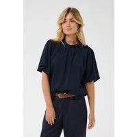 Saint Tropez Kurzarmbluse AileenSZ Flared Blouse Kunstfaser, Regular fit
