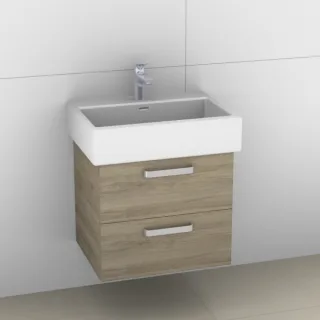 Artiqua 415 Waschtischunterschrank für Living City 817433 Sanremo Eiche quer NB, 415-WU2L-L7-7144-42 415-WU2L-L7-7144-428
