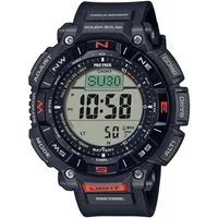 CASIO PRO TREK Chronograph PRG-340-1ER, Quarzuhr, Armbanduhr, Herrenuhr, Funk, Solar, Stoppfunktion, Weltzeit
