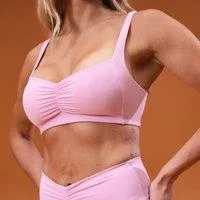 MP Damen Tempo Scrunch Minimal Sport-BH - Cosmo Pink - S