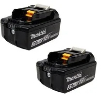 Makita Makita 2x BL1830B Akku 3,0 Ah 18V Li-Ion mit Ladestandsanzeige - ... Akku