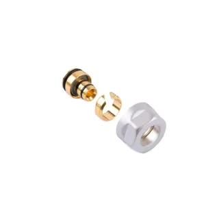 Terma Adapter auf alupex CYLINDER GW 24-19-Ø16x2 , TGAST017, Silber TGAST017