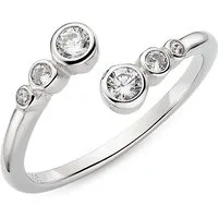 Aniston JEWELRY & WATCHES Fingerring Schmuck Geschenk Silbering offen, mit Zirkonia (synth)