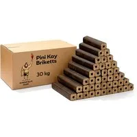 Neandertaler Feuer Holzbriketts PiniKay Hartholzbriketts Kaminbriketts Briketts Briquettes Gluthalter, 30 kg