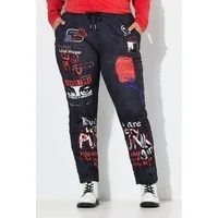 Angel of Style Funktionshose Hose Loose Fit Joggpants Crincle Alloverprint
