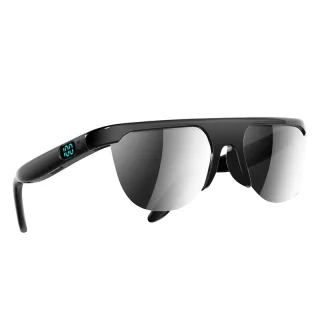 L400 Smart bluetooth 6.0 Glasses with Dual Speakers LED Digital Display Touch Control UV Protection 30g Lightweight Wire