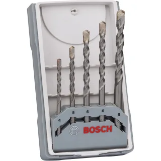 Bosch Betonbohrer CYL-3 Set, Silver Percussion, 5-teilig, 4 - 8 mm - 2607017080
