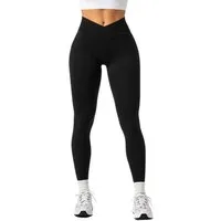 Smilodox Leggings Silvia, High Waist Sporthose Blickdicht Yogahose Booty Scrunch Leggings Damen Seamless Smilodox Label Fitness
