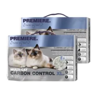 PREMIERE Carbon Control Multi-Cat XL Klumpstreu Katze 3x12 l