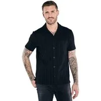 emilio adani Poloshirt Herren Polo-Shirt gemustert, Schwarz