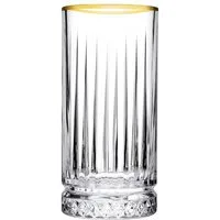 Pasabahce Gläser-Set Golden Touch Eylsia Longdrinkgläser 365 ml mit Goldrand - 4er Set, 4-tlg.