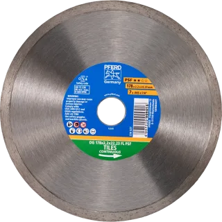 PFERD TOOLS Diamant-Trennscheibe DG FL 150x2,2x22,23 mm PSF z. Trennen v. Fliesen, hohe Schnittqualität - 68000026