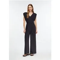 comma Jumpsuit Overall Jumpsuit mit Wide Leg