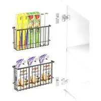 Refined Living Küchenorganizer-Set 2 tlg Küchenschrank Organizer, Ablageregal, Gewürzregal Selbstklebend, (mit Haken, Küchen- und Duschregal-Set Duschkorb Badregal Duschablage, 2-tlg., Ohne Bohren Spülbeckenorganizer Küchenschranktür-Aufbewahrungsbox