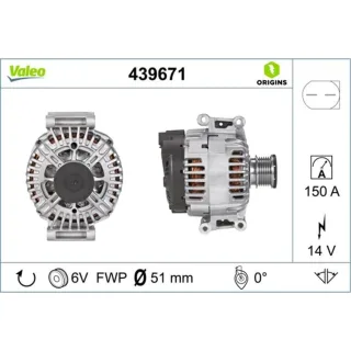 Valeo Lichtmaschine 150A Mercedes C-Klasse W204 E-Klasse W212 439671