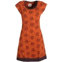 Vishes Tunikakleid Damen kurzarm Longshirt-Kleid Mini-Kleid Tunika-Kleid Shirt-Kleid Hippie, Retro Style