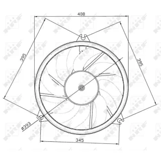 NRF K?hlerl?fter Peugeot 206 47049