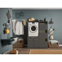 Laundreezy Mehrzweckschrank-Set LAUNDREEZY LDSK4, Breite 117,5 cm, Softclose, höhenverstellbare Füße