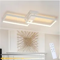 Nettlife LED Deckenleuchte Deckenlampe 80CM Dimmbar mit Fernbedienung 48W, Dimmbar, LED fest integriert, Farbwechsler, Schlafzimmer Kinderzimmer Küche
