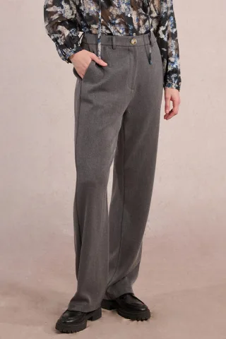 molly bracken - Gerade geschnittene Hose grau - Gr. - S