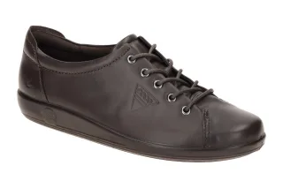 Ecco 20650301178 SOFT 2.0 Damen Schn?r-Halbschuh in Braun Mocha - Bequem & Fl...