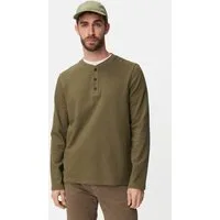 camel active Henleyshirt mit Knopfleiste Langarm