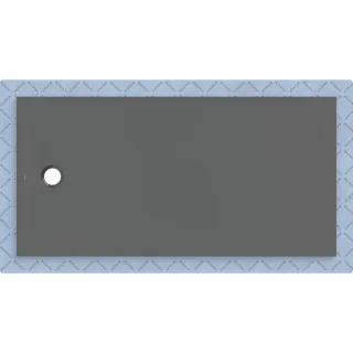 Geberit CleanFloor30 Duschfläche integriert, mit Dichtvlies, graphit: 180x90cm,, 551019DM1 551019DM1