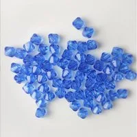 Kopper-24 Bastelperlen Doppelkegel Bicone 100 Stück Acryl Perlen Kristall Lose Perlen mit Loc