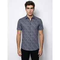 DESOTO Kurzarmhemd Casual Kent 1/2 Jerseyhemd, slim fit, Kentkragen, bügelfrei