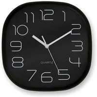 K&L Wall Art Wanduhr 28cm große Retro Küchenuhr schwarz Analoge Büro Wanduhr lautlos (hochwertiges Quarz Uhrwerk)