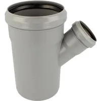 Valsir Ablaufrohr HT Abzweig einfach, mit 2 Steckmuffen - verschiedene Größen, Ø 110/50 mm 45°